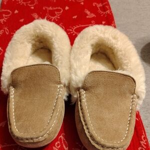 Lamo Suede/Leather Women's Moccasin Slipper Size 7